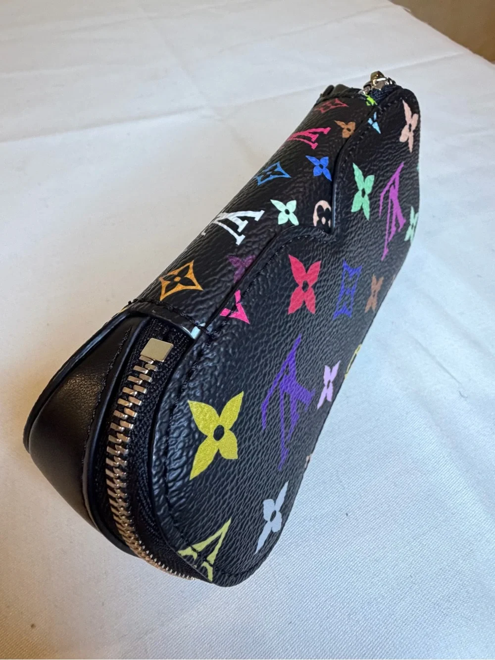 Louis Vuitton x Takashi Murakami Multicolor Monogram Sunglasses Pouch Black